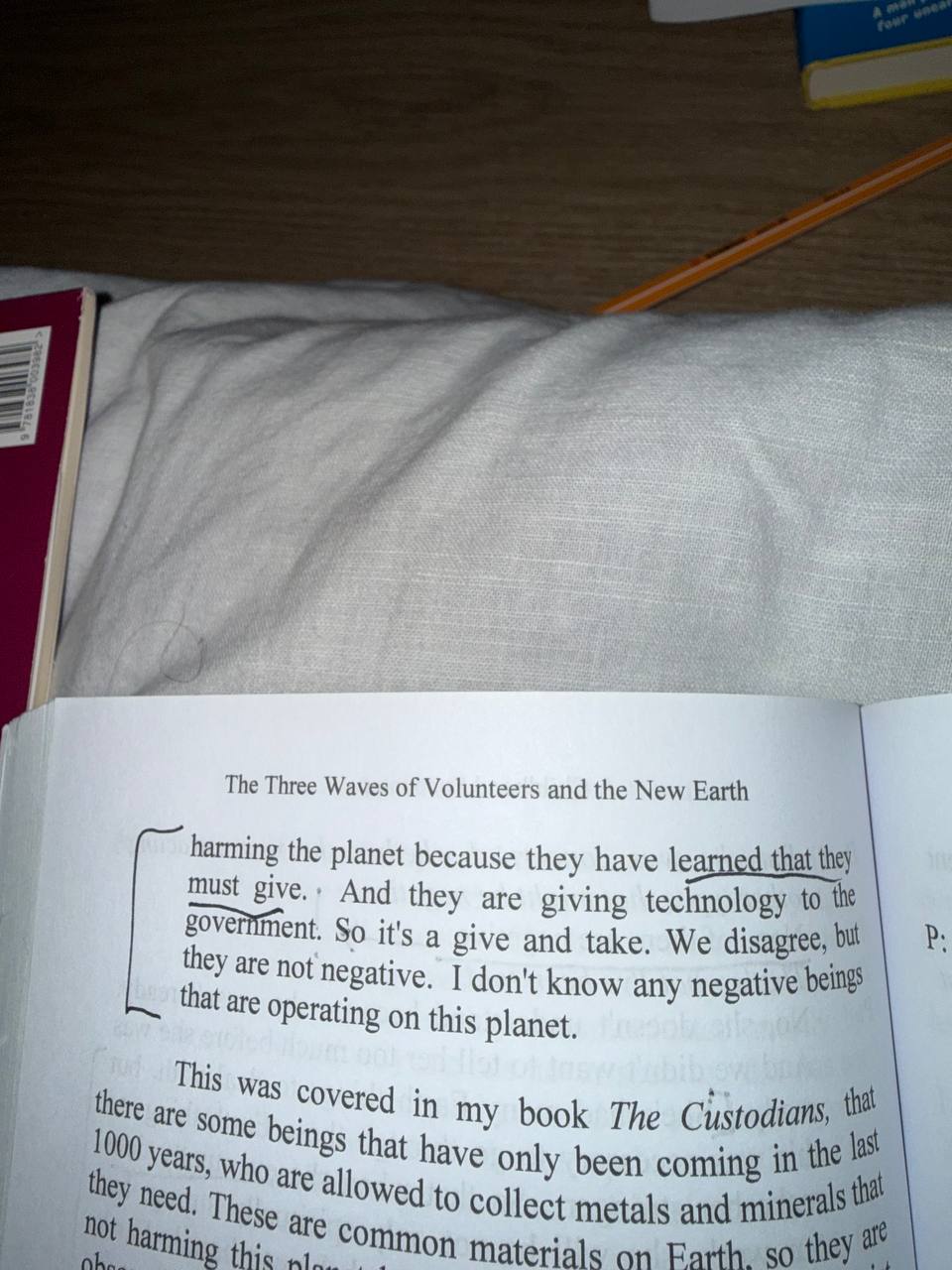 The Three Waves page 300 continuing the highlighted passage